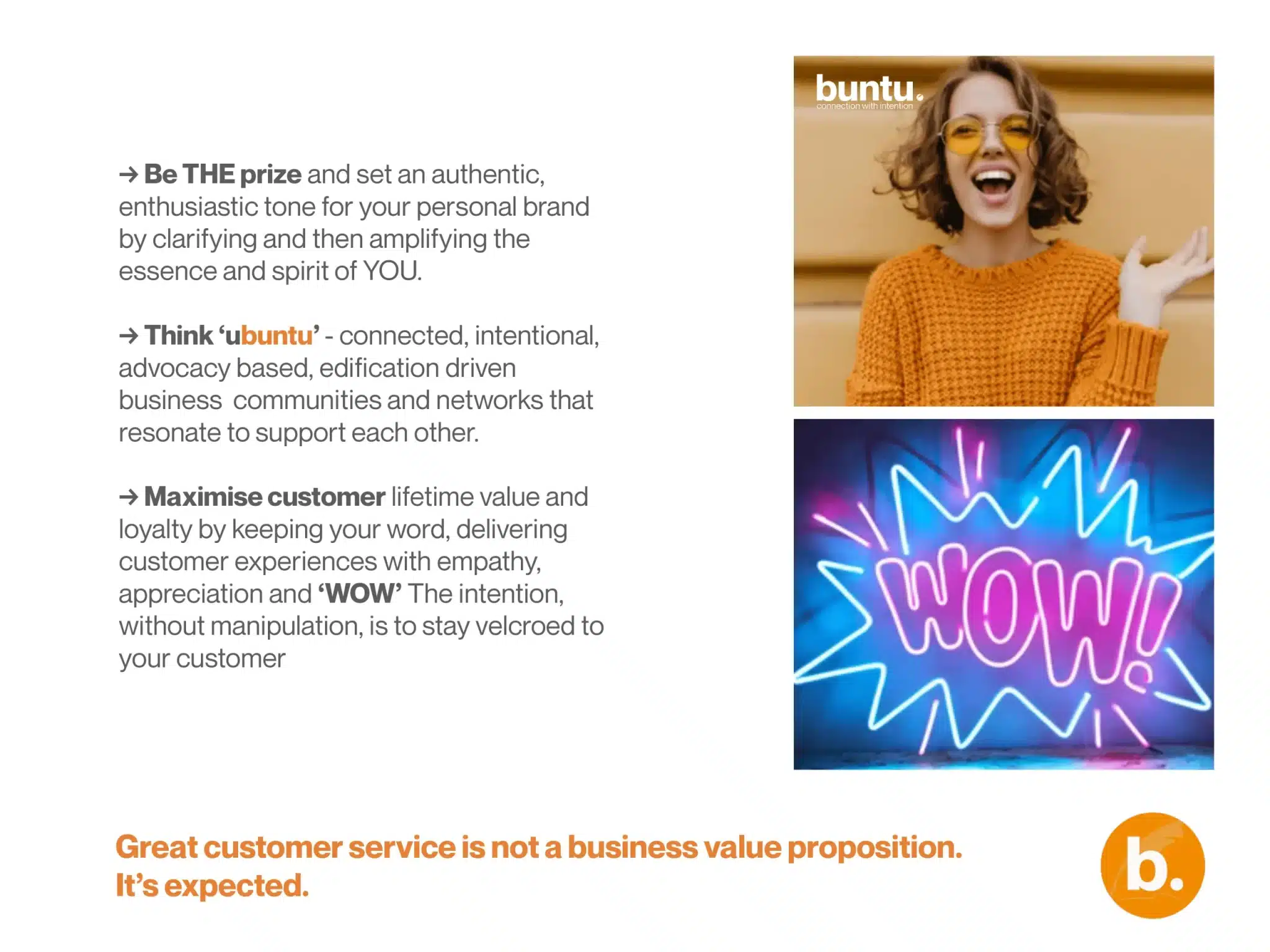 Great customer service is not a business value corporation. Great customer service is not a business value corporation.